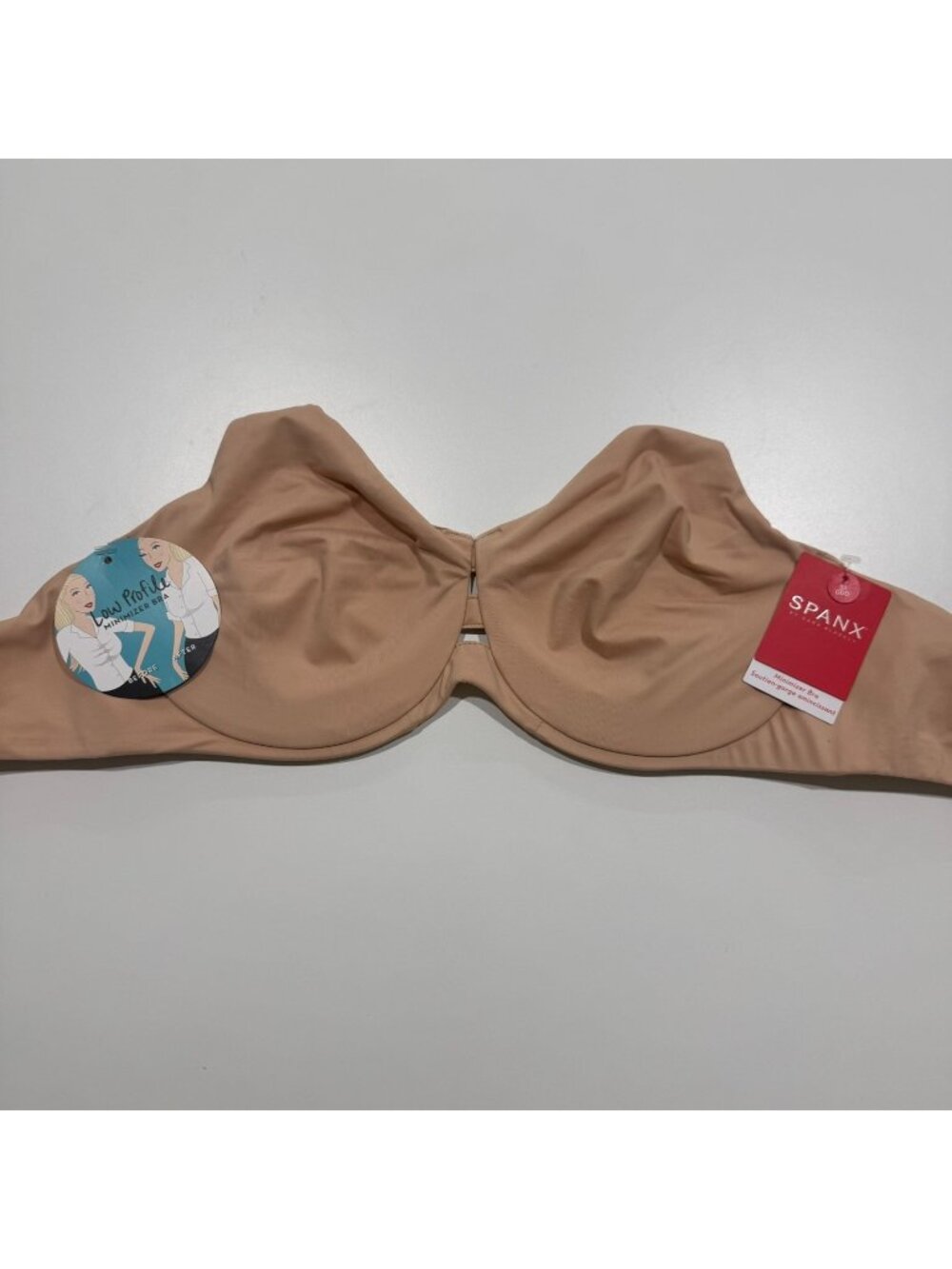 Spanx Minimizer Bra in Champagne Beige Size 32DDD Low Profile NWT
